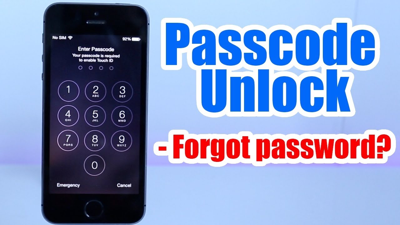 Unlock iphone 7 without passcode